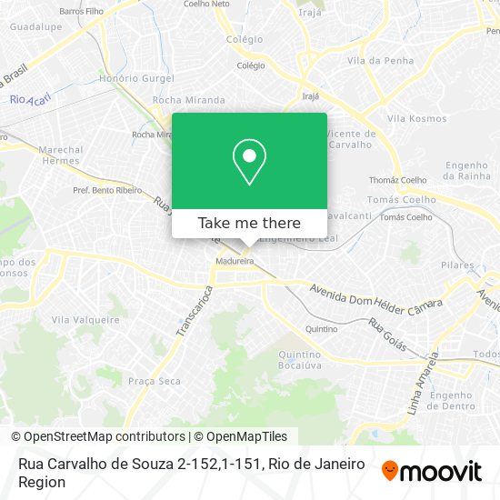 Rua Carvalho de Souza 2-152,1-151 map