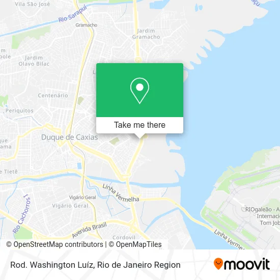 Rod. Washington Luíz map