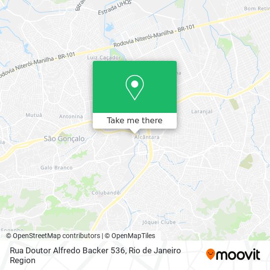 Mapa Rua Doutor Alfredo Backer 536