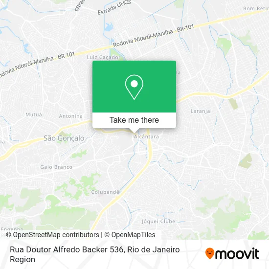 Rua Doutor Alfredo Backer 536 map