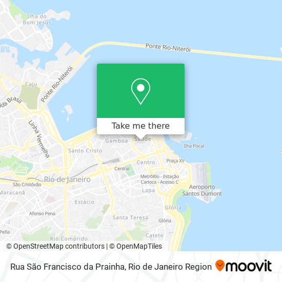 Mapa Rua São Francisco da Prainha