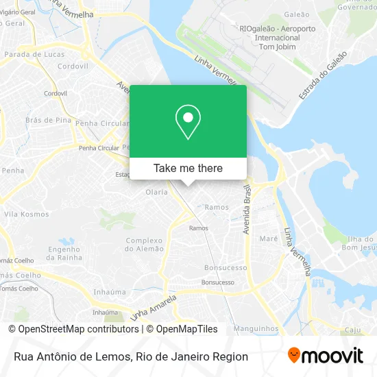 Rua Antônio de Lemos map
