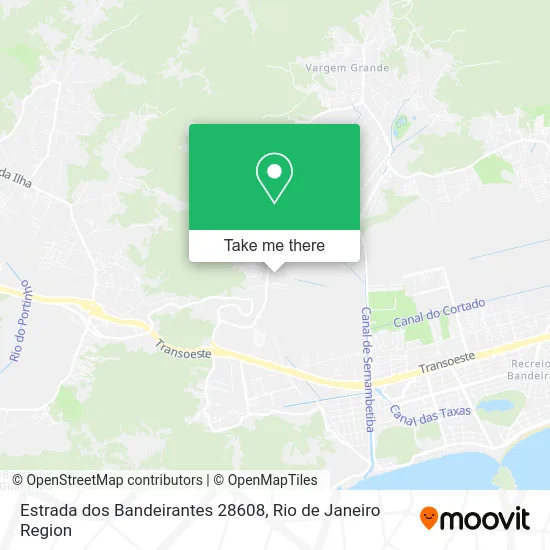 Estrada dos Bandeirantes 28608 map