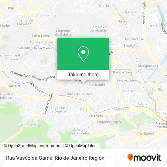 Rua Vasco da Gama map