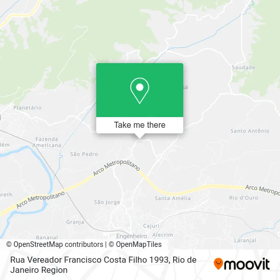 Rua Vereador Francisco Costa Filho 1993 map