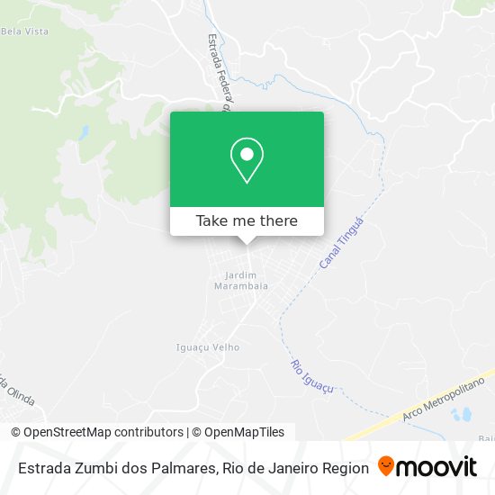 Estrada Zumbi dos Palmares map
