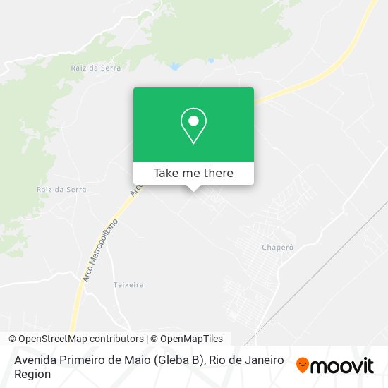 Mapa Avenida Primeiro de Maio (Gleba B)