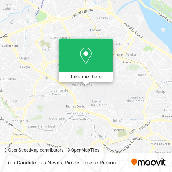 Rua Cândido das Neves map
