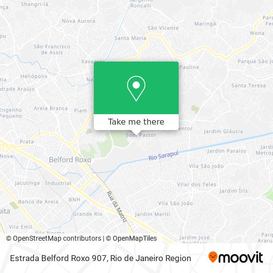 Estrada Belford Roxo 907 map
