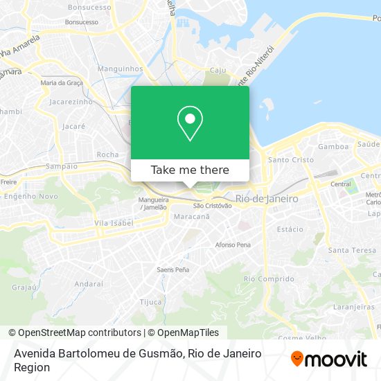 Mapa Avenida Bartolomeu de Gusmão