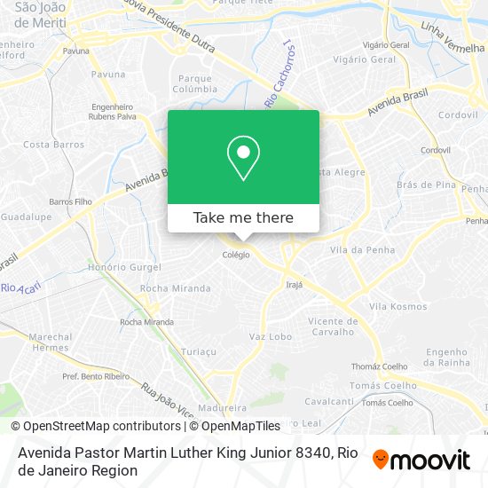 Avenida Pastor Martin Luther King Junior 8340 map