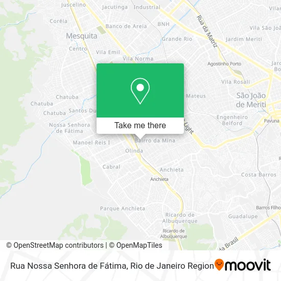 Rua Nossa Senhora de Fátima map