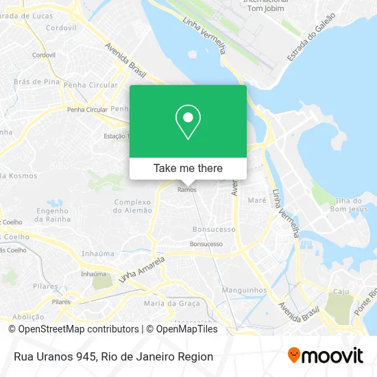 Rua Uranos 945 map