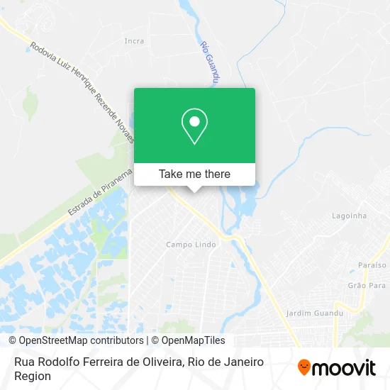 Rua Rodolfo Ferreira de Oliveira map