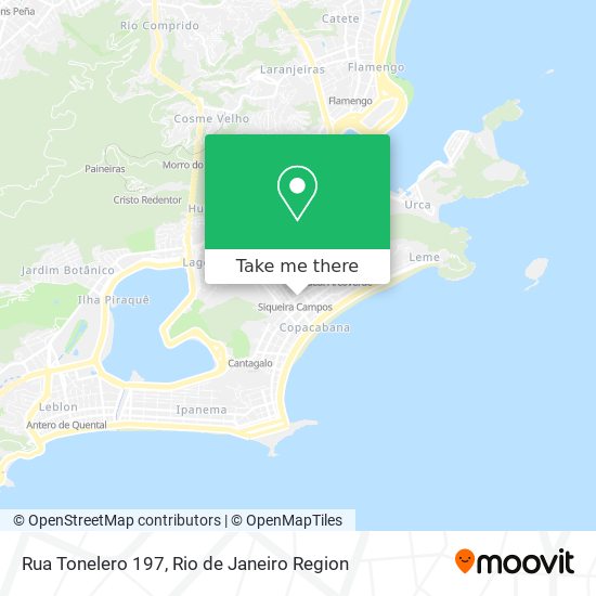 Rua Tonelero 197 map
