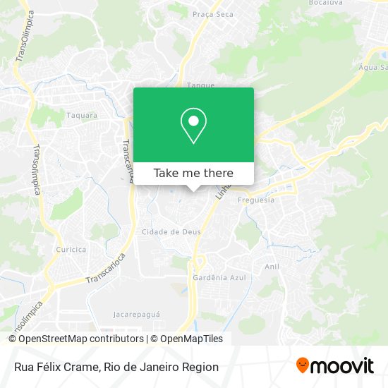 Rua Félix Crame map