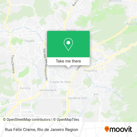 Rua Félix Crame map