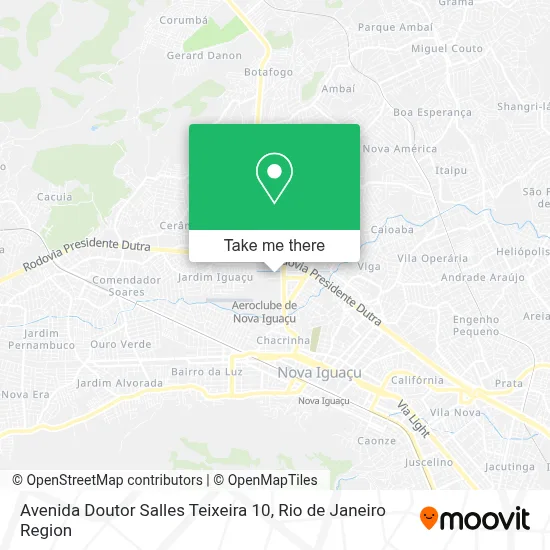 Avenida Doutor Salles Teixeira 10 map