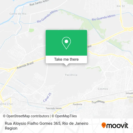 Rua Aloysio Fialho Gomes 365 map