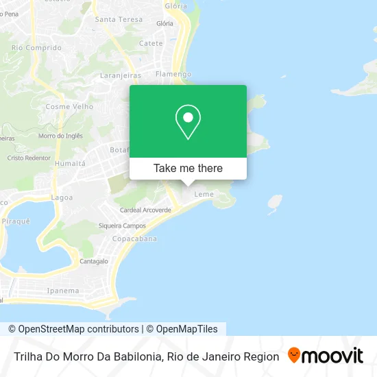 Trilha Do Morro Da Babilonia map