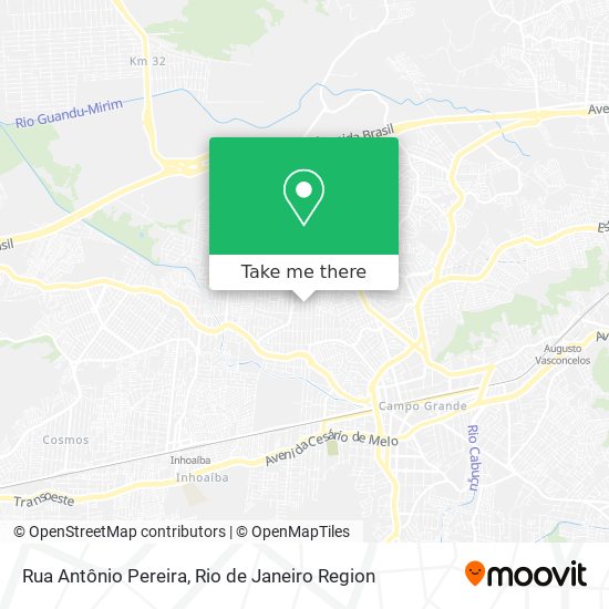 Rua Antônio Pereira map