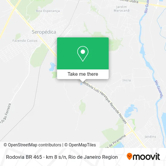 Rodovia BR 465 - km 8 s/n map