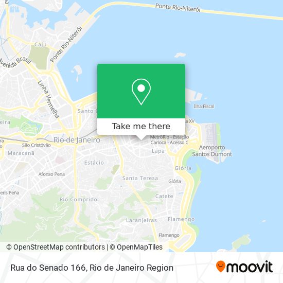 Mapa Rua do Senado 166