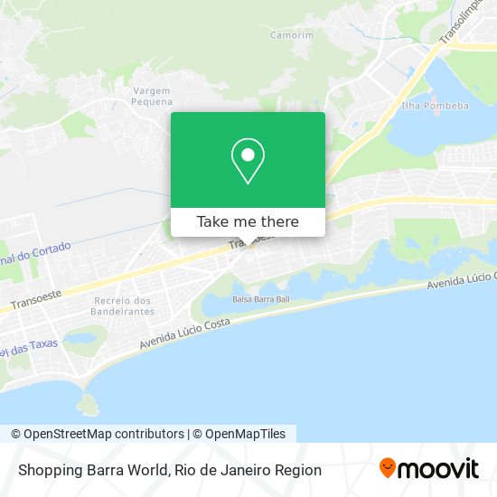 Mapa Shopping Barra World
