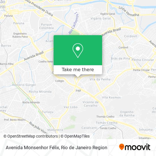 Avenida Monsenhor Félix map