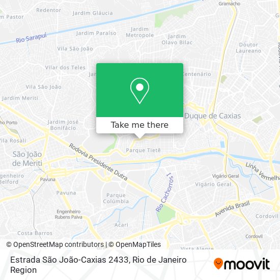 Mapa Estrada São João-Caxias 2433