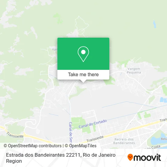 Estrada dos Bandeirantes 22211 map