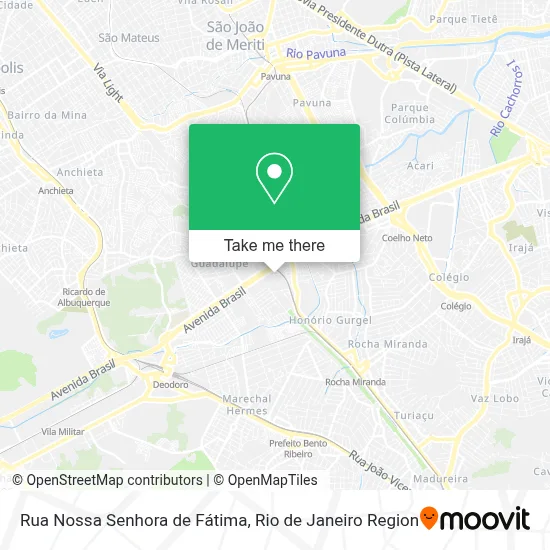 Rua Nossa Senhora de Fátima map