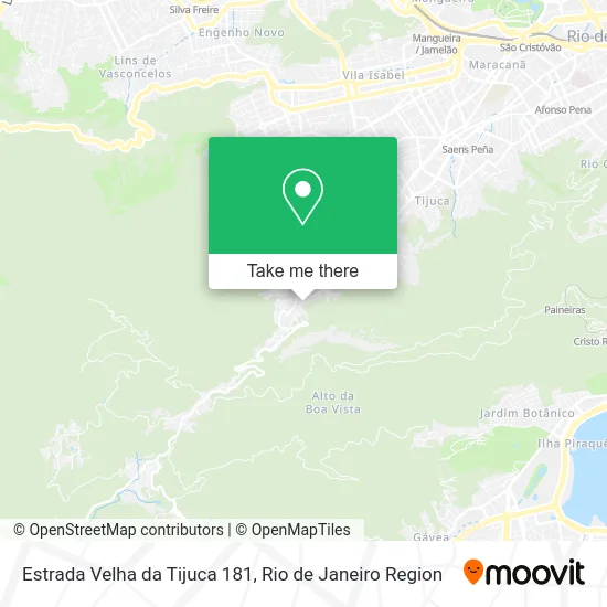Estrada Velha da Tijuca 181 map