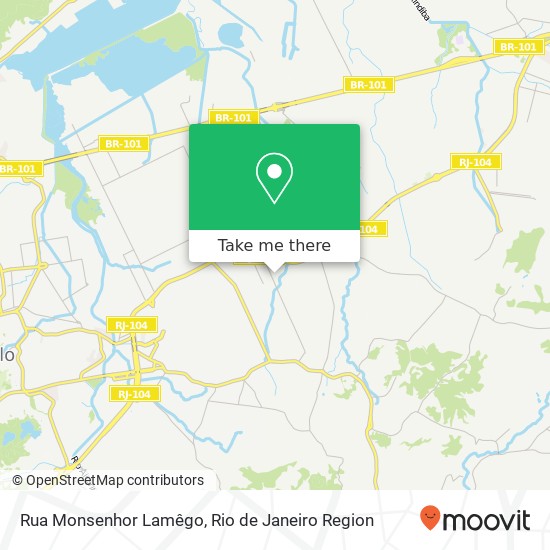 Mapa Rua Monsenhor Lamêgo