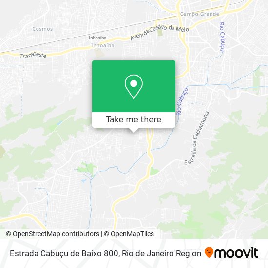 Estrada Cabuçu de Baixo 800 map