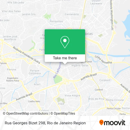 Rua Georges Bizet 298 map