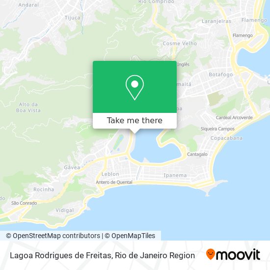 Lagoa Rodrigues de Freitas map