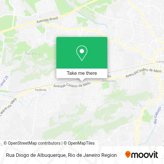 Rua Diogo de Albuquerque map