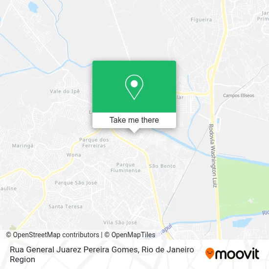 Rua General Juarez Pereira Gomes map