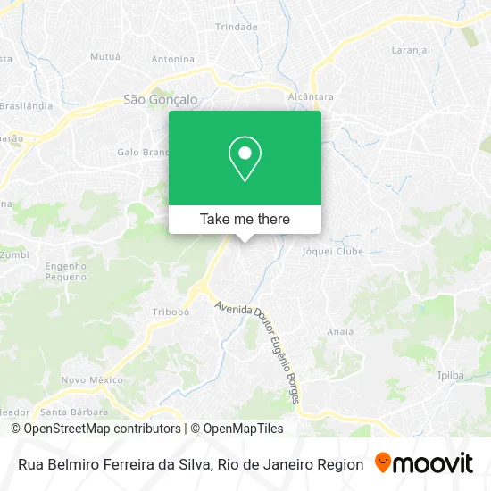 Rua Belmiro Ferreira da Silva map