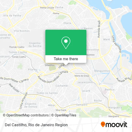 Del Castilho map