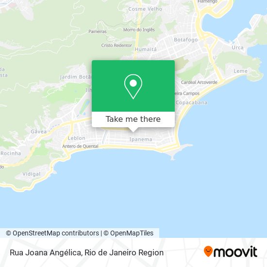 Mapa Rua Joana Angélica