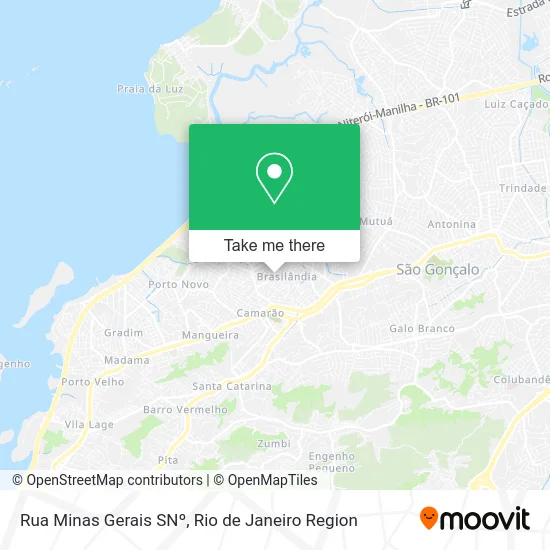Rua Minas Gerais SNº map