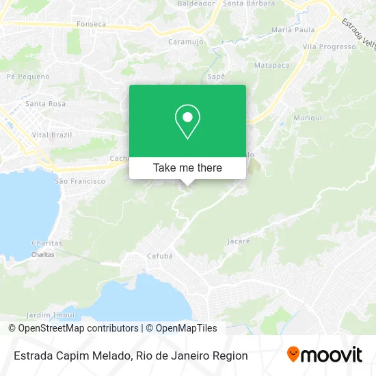 Estrada Capim Melado map