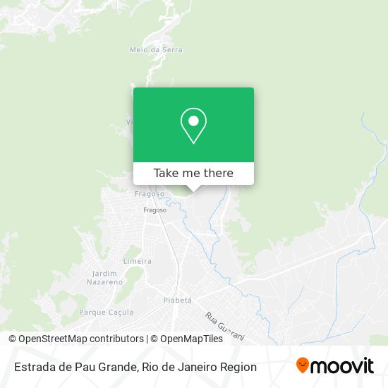 Estrada de Pau Grande map