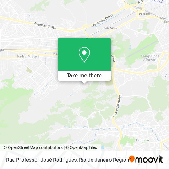 Rua Professor José Rodrigues map