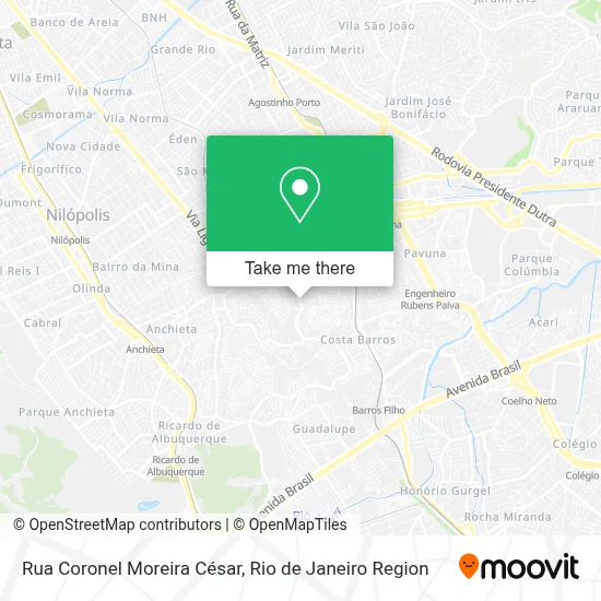 Rua Coronel Moreira César map