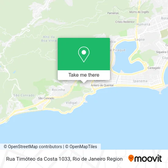 Rua Timóteo da Costa 1033 map