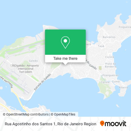 Mapa Rua Agostinho dos Santos 1