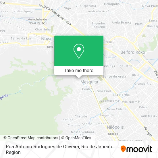 Rua Antonio Rodrigues de Oliveira map